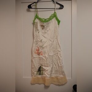 Guess Dress with Green Lace Accents (vintage)